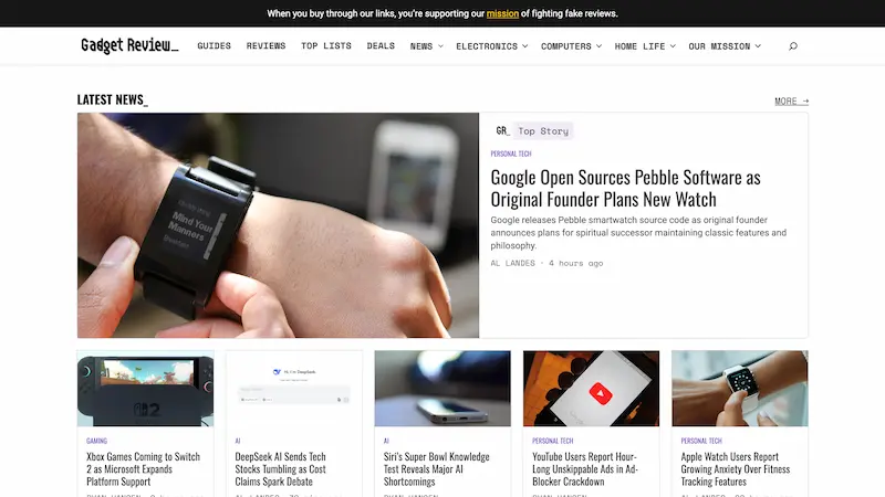 what are gadget product reviews